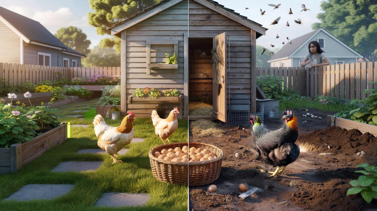 Świeże jajka z własnego ogródka? Oto brudna prawda o domowych kurach