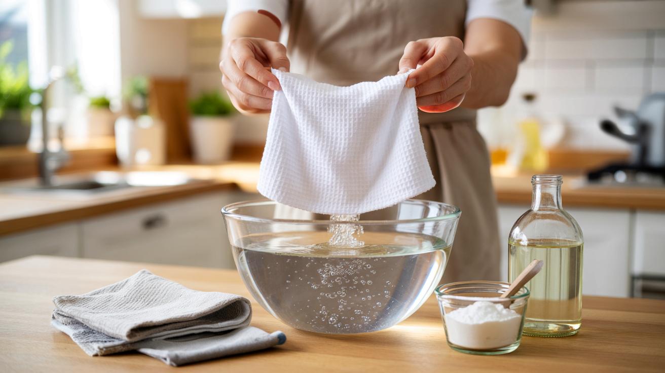 Szare ściereczki znów jak nowe: prosty domowy trik bez wybielacza