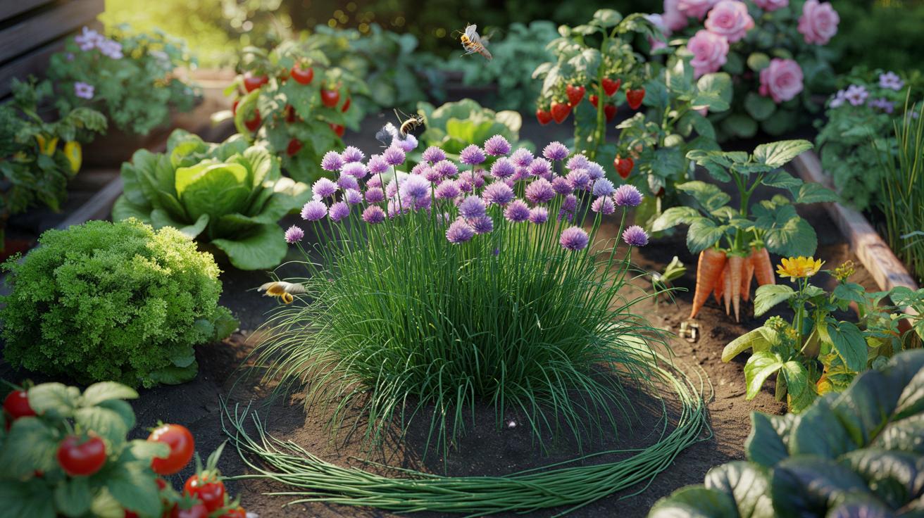 Szczypiorek jak roślinny ochroniarz: 13 sąsiadów, którym ratuje plony