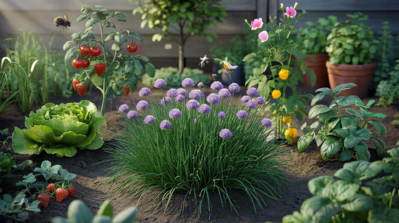 Szczypiorek jak zielony ochroniarz: 13 roślin, które warto posadzić obok