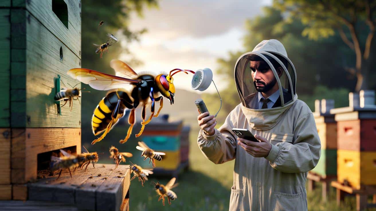 Szerszeń azjatycki kontra pszczoły: zaskakująca metoda tropienia gniazd