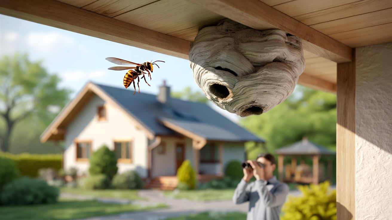 Szerszeń azjatycki przy domu? Oto miejsce, gdzie najczęściej zakłada gniazdo