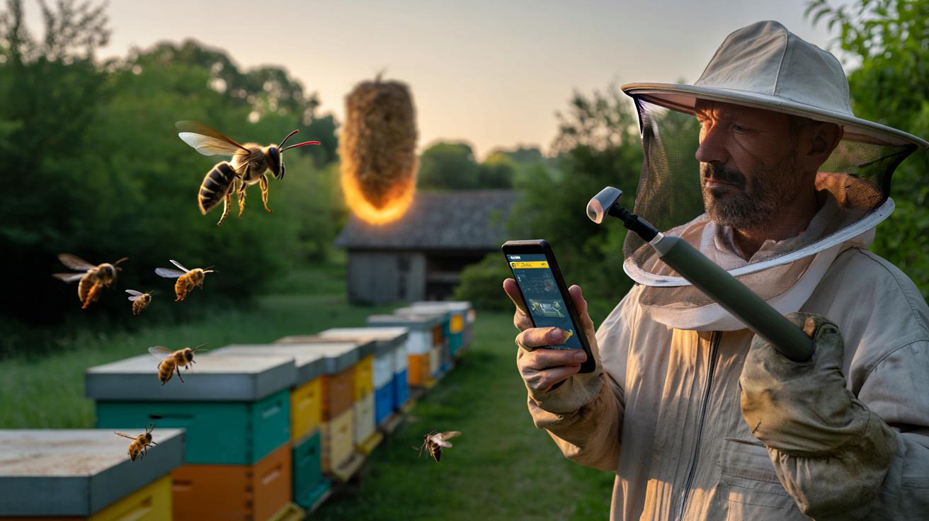 Szerszeń azjatycki w odwrocie. Genialny pszczelarz namierza gniazda jak agent specjalny