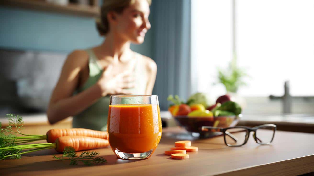 Szklanka soku z marchwi dziennie: ile pić i jakie daje efekty