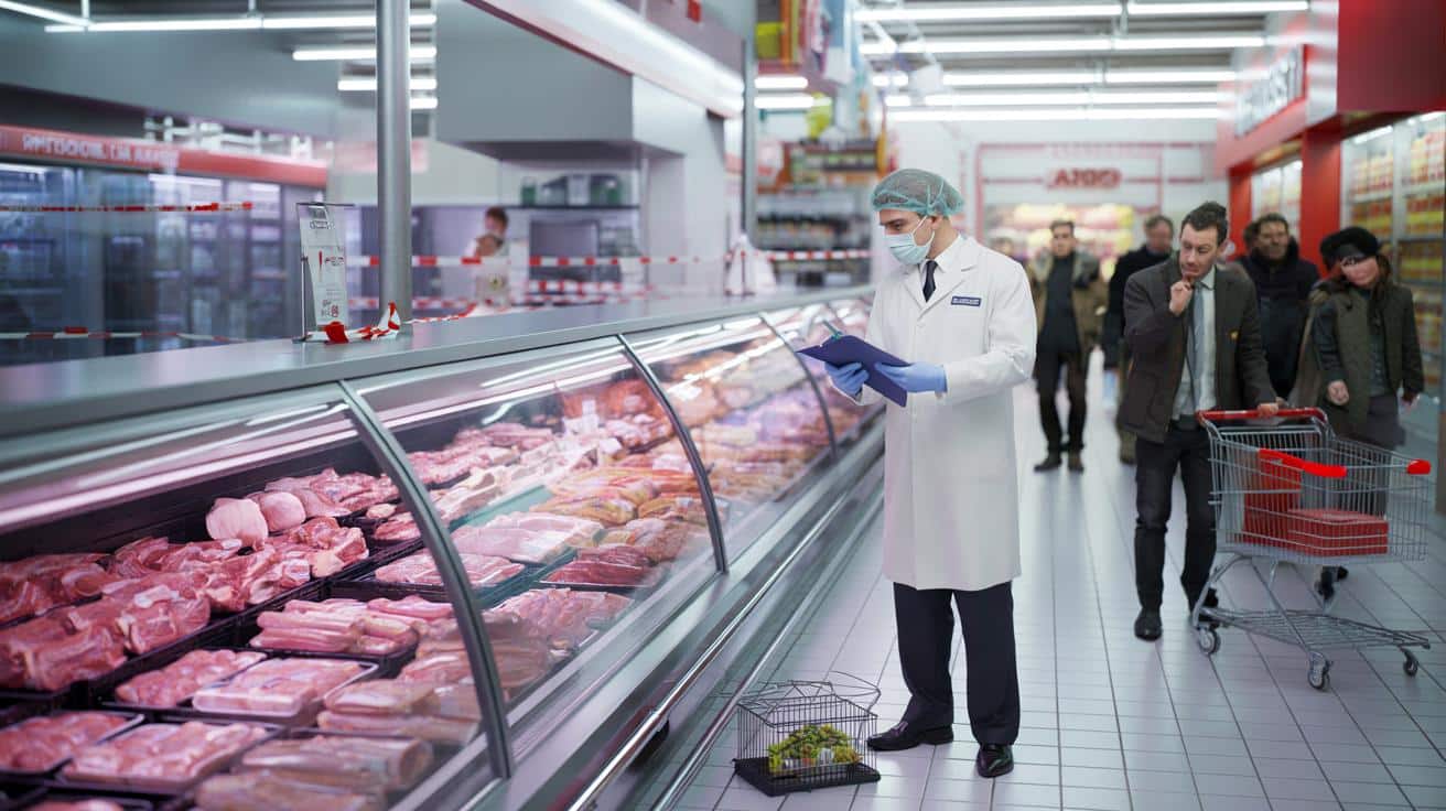 Szok w hipermarkecie pod Paryżem: rzeźnia zamknięta przez szczury wraca do pracy