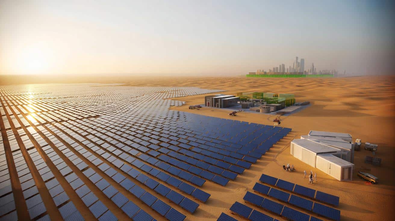 Sztuczne słońce na pustyni: gigantyczna farma PV zmieni miasta w oazy energii