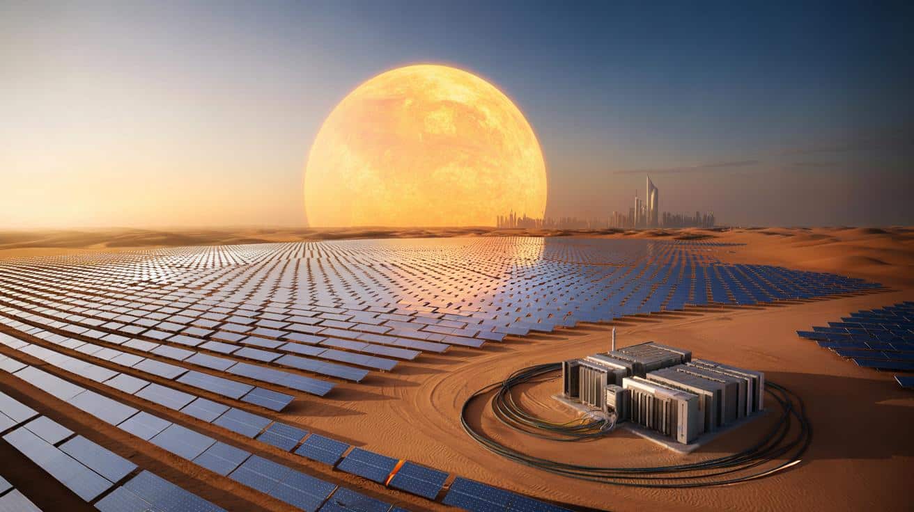 Sztuczne słońce na pustyni: gigantyczna farma PV zasili całe miasta