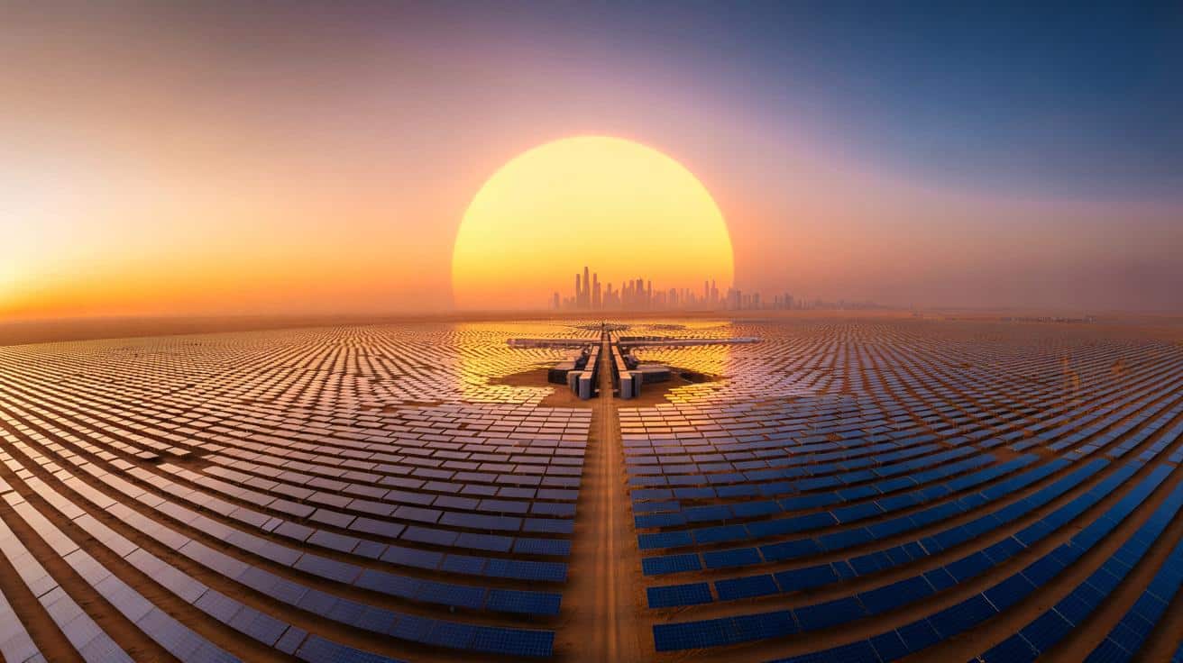 Sztuczne słońce na pustyni: gigantyczna farma solarna zasili całe miasta