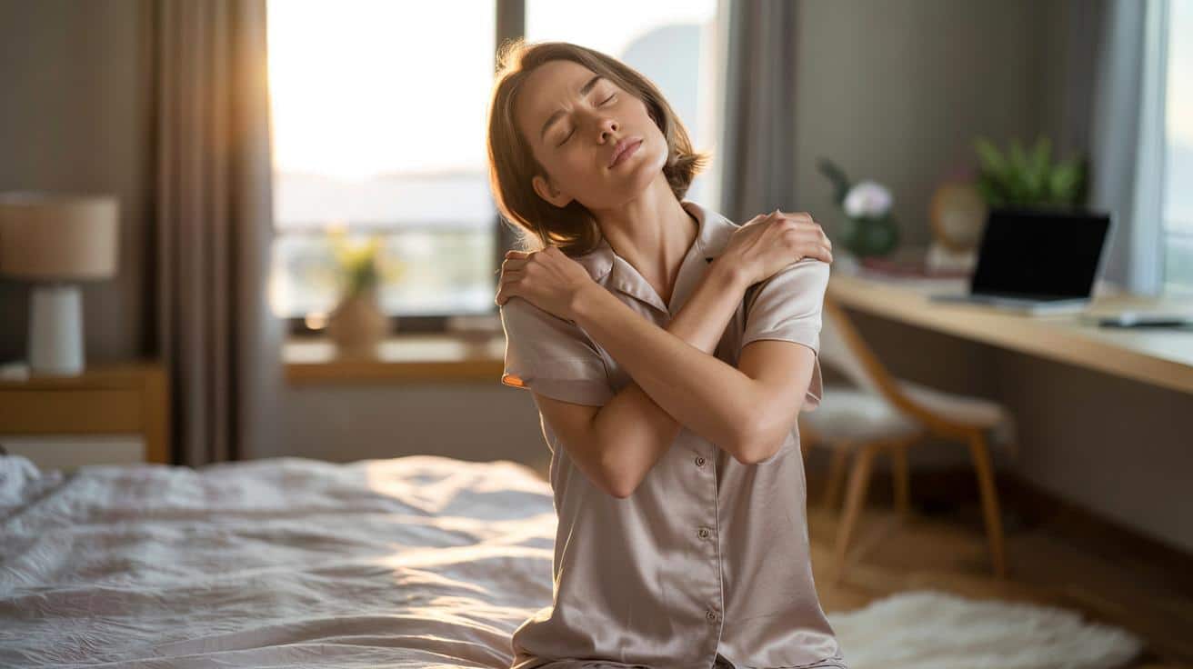 Sztywny kark i górny odcinek pleców po przebudzeniu? Ten prosty ruch robi różnicę