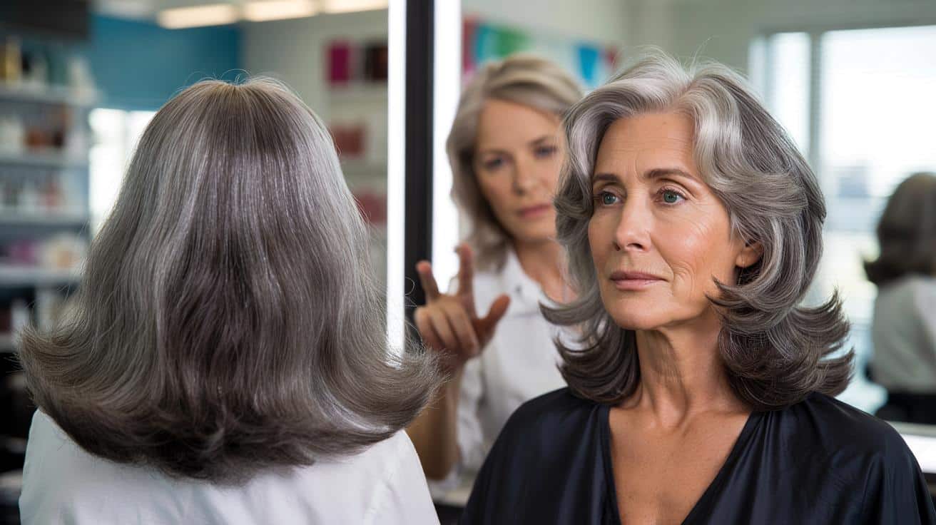 Ta długość włosów dodaje lat twarzy. Fryzjerka ostrzega siwiejące kobiety