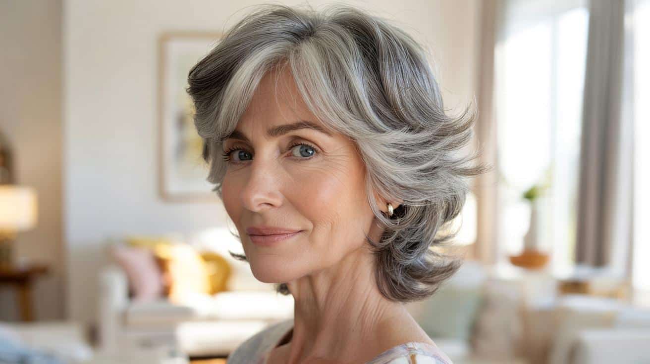 Ta długość włosów odmładza siwe pasma po 60. roku życia