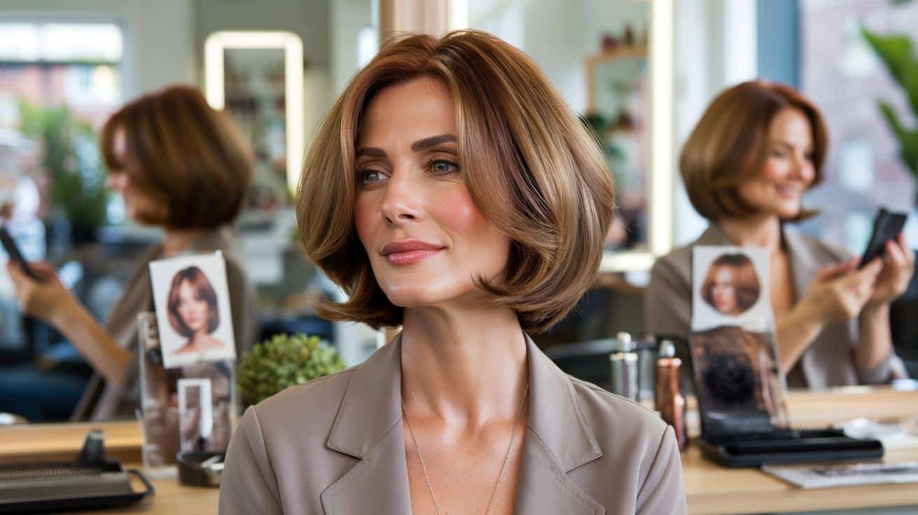 Ta fryzura dla kobiet po czterdziestce jest modna i bardzo praktyczna