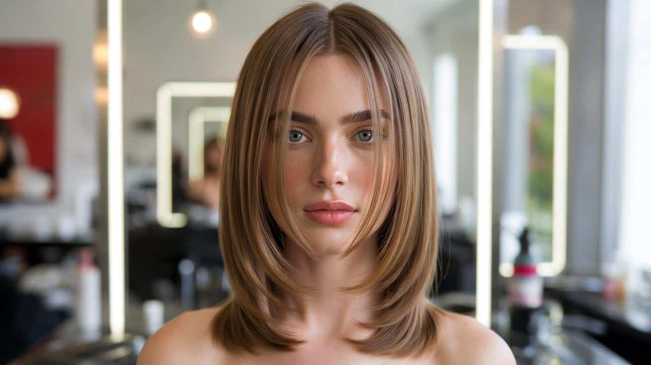 Ta fryzura dla włosów prostych sprawia, że fryzura wygląda lekko i nowocześnie