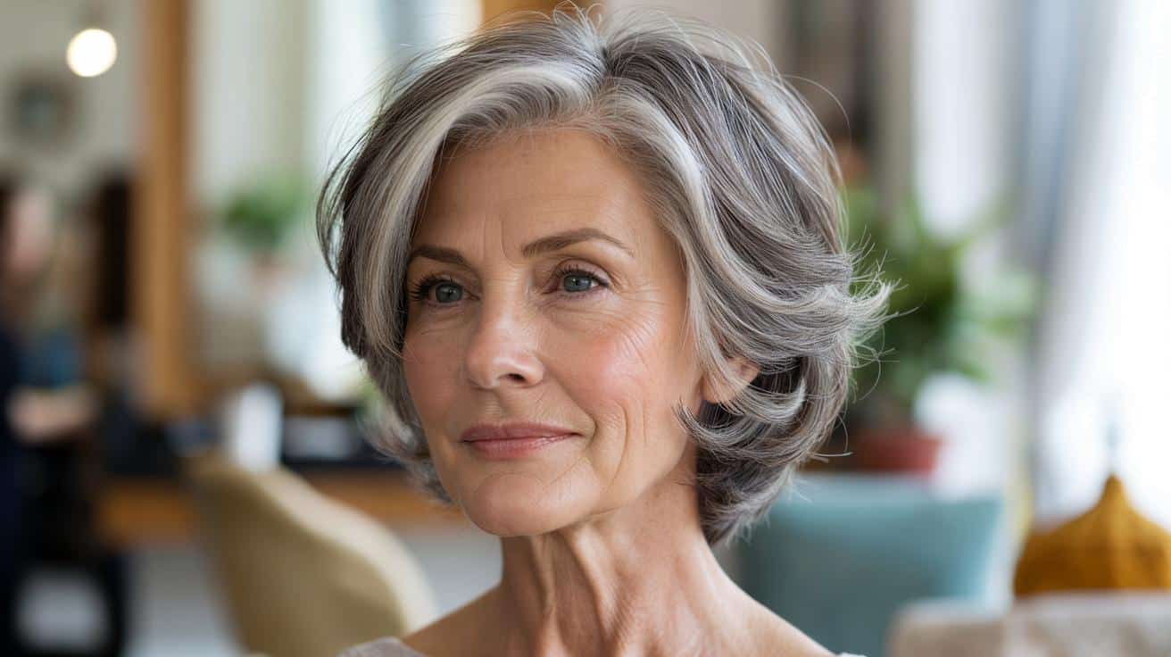 Ta fryzura odejmuje ci lat: idealne cięcie dla siwych włosów po 60.