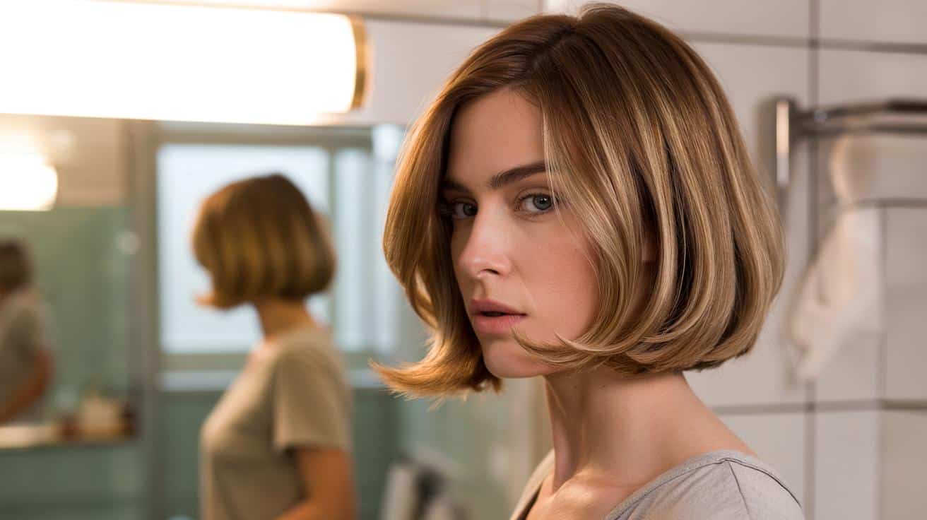 Ta fryzura sprawia, że twarz wygląda bardziej proporcjonalnie