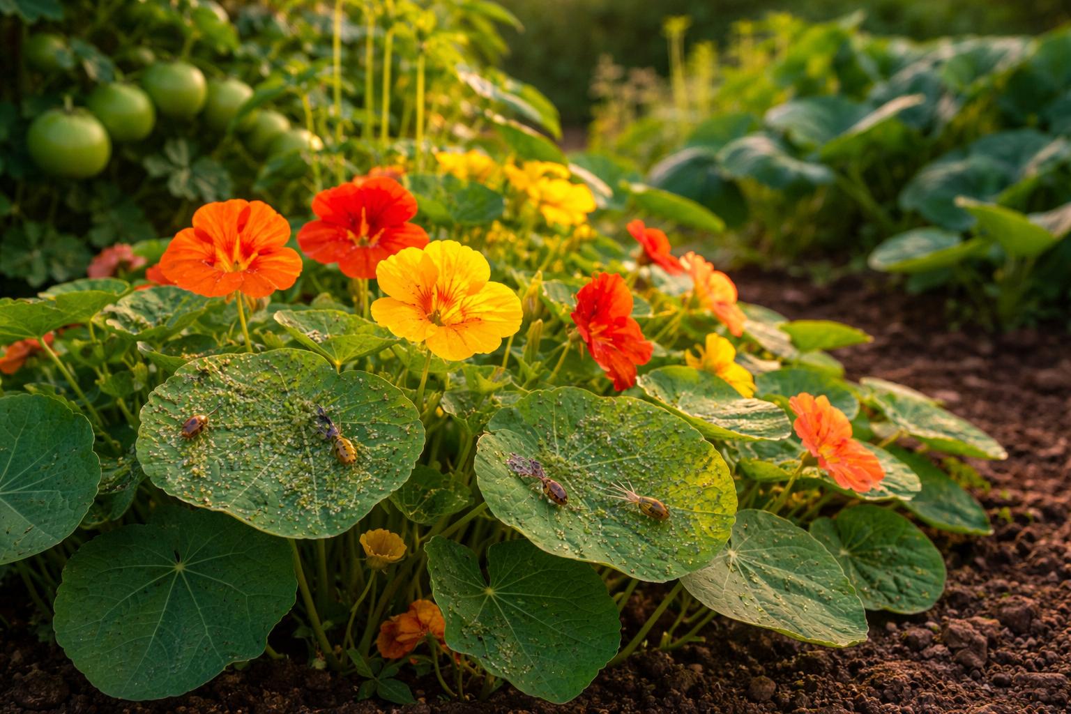 Ta jadalna roślina uratuje warzywnik przed plagą mszyc bez chemii