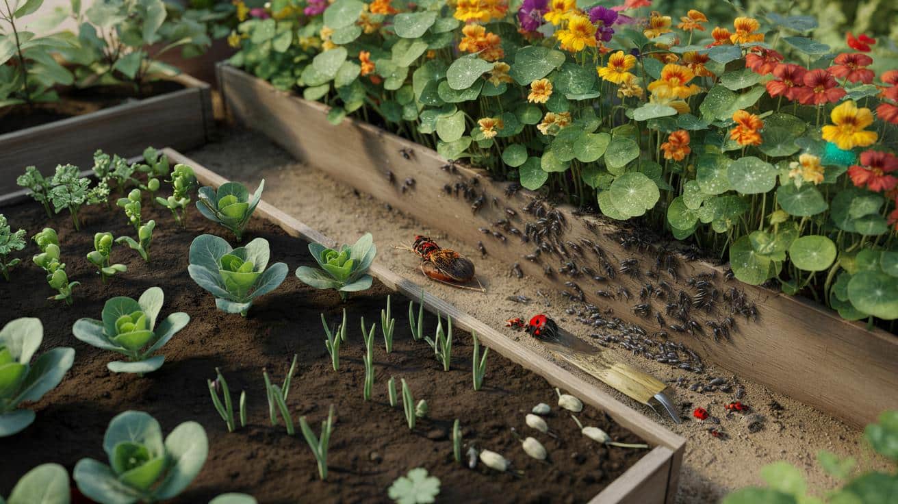 Ta jedna kwiatowa „tajna broń” zmienia ogród warzywny już od marca