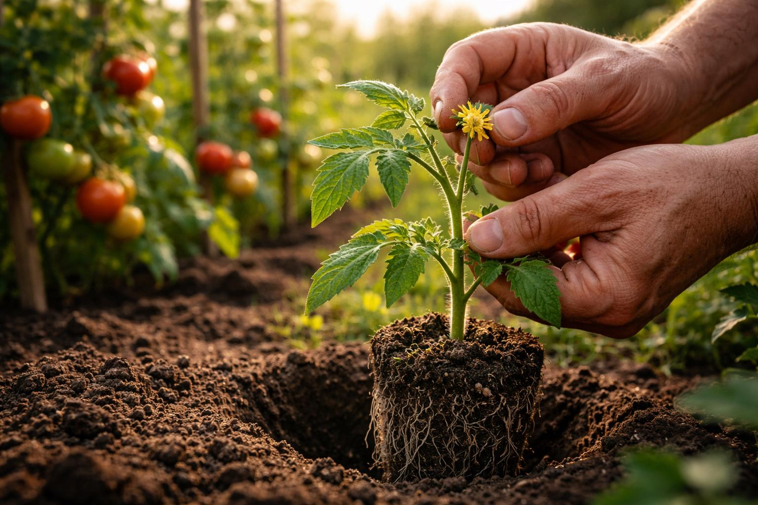Ta jedna mała rzecz przy sadzeniu pomidorów decyduje o całej zbiorach