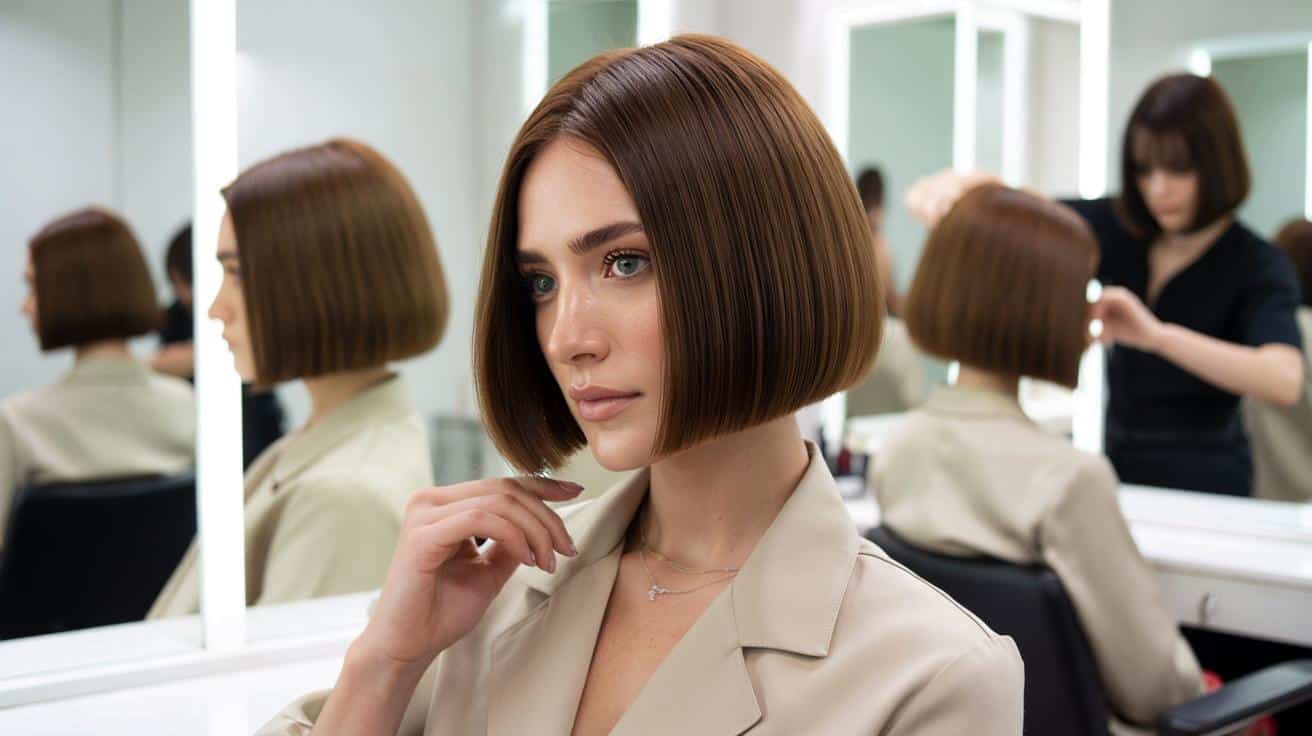 Ta krótka, równa fryzura zdominuje wiosnę 2026. 6 wersji do kształtu twarzy