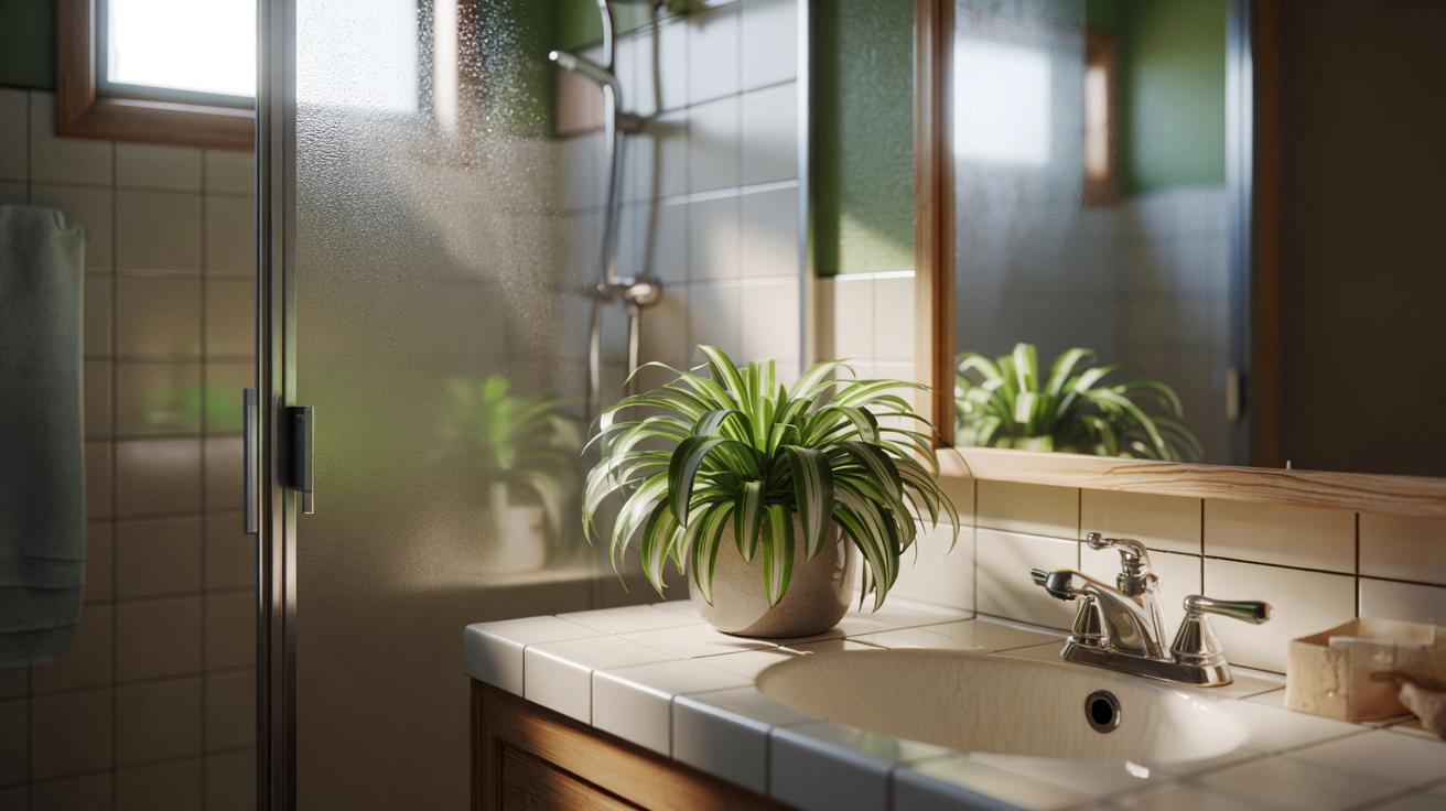 Ta mała roślina kocha parę z prysznica i odmienia łazienkę