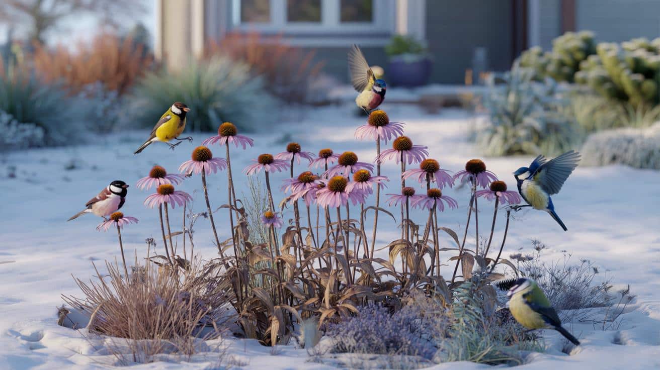 Ta niepozorna bylina zamieni ogród w zimową stołówkę dla sikor