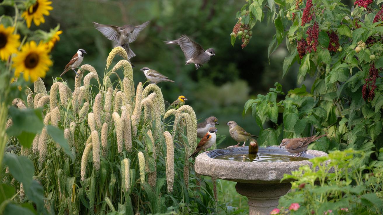 Ta niepozorna roślina zamieni ogród w ptasią stołówkę