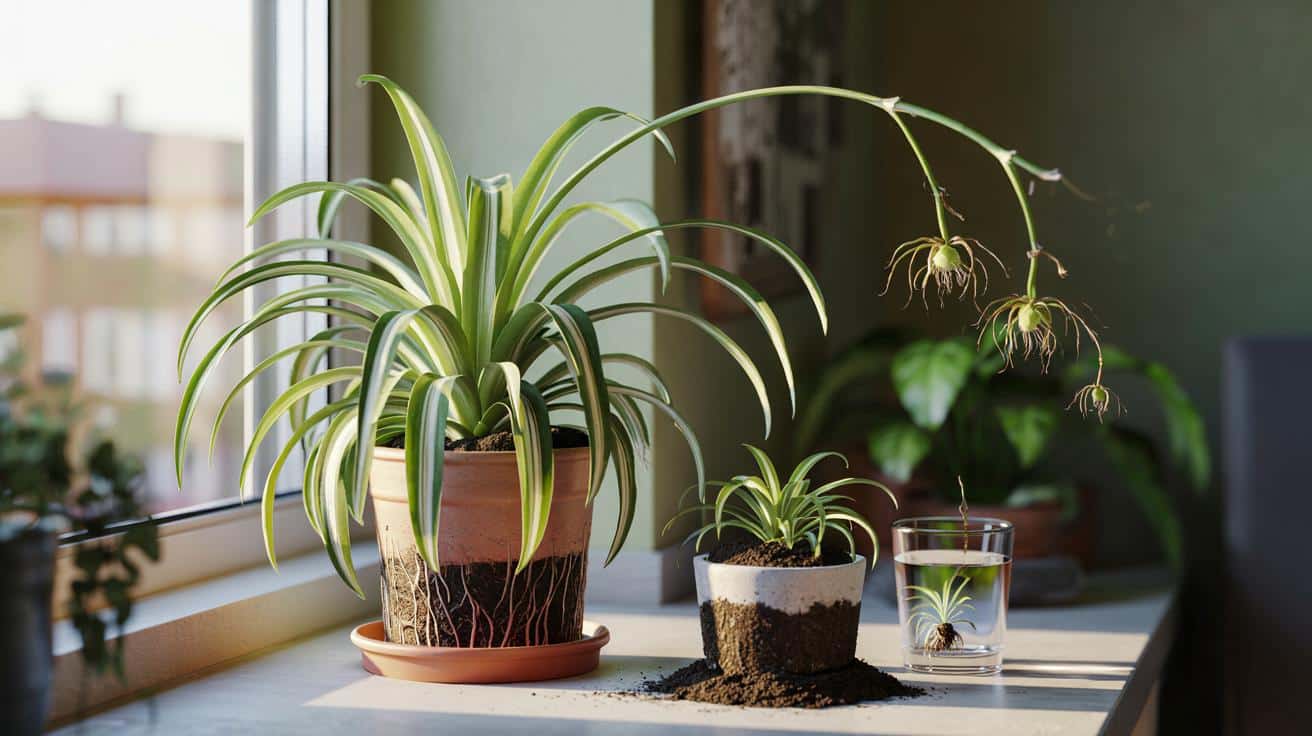 Ta roślina „pająk” nie robi młodych? Zmień tylko światło i doniczkę