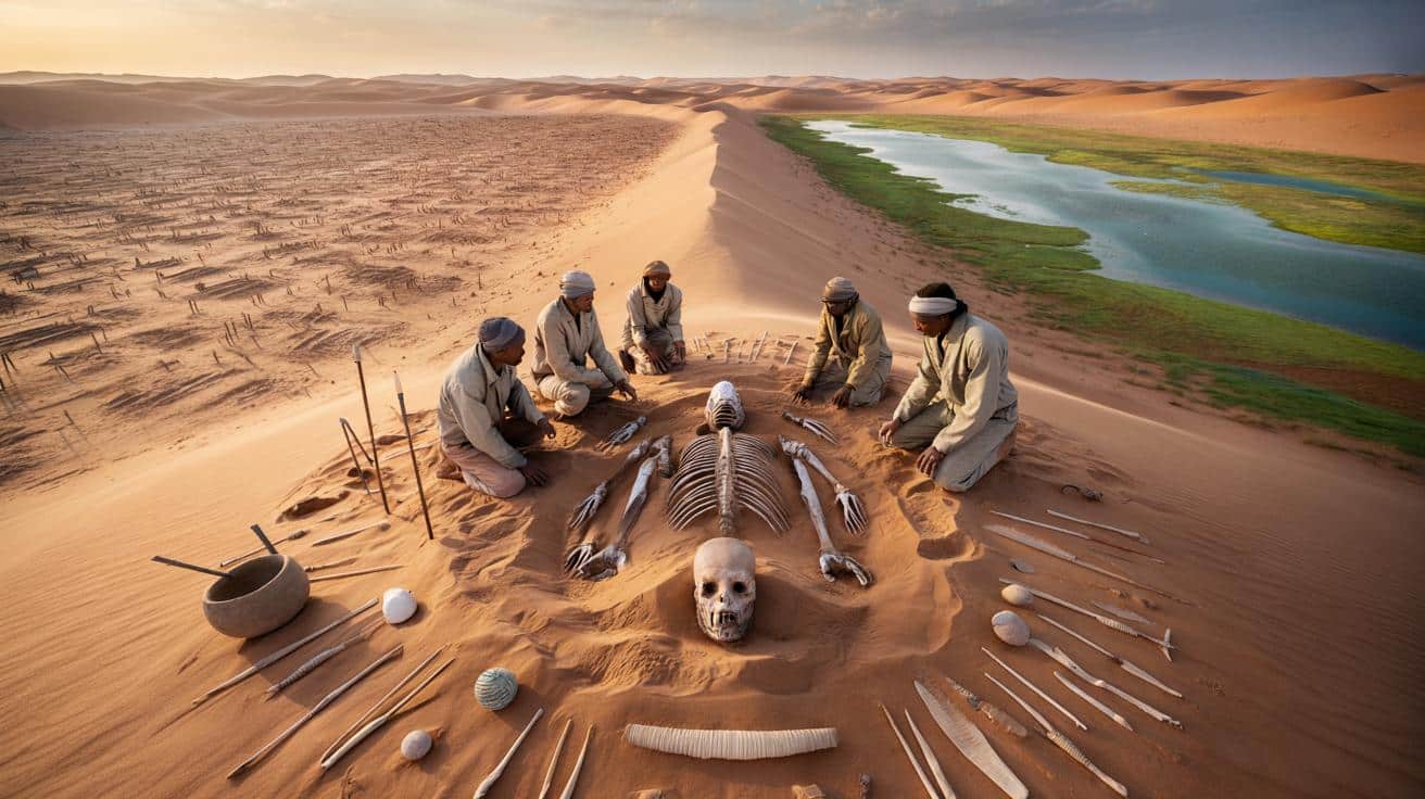 Tajemnicza strefa zakazana na Saharze. Pod piaskiem leży zapomniane cmentarzysko sprzed 10 tysięcy lat