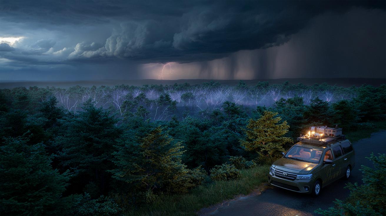 Tajemnicza świetlista poświata nad lasem. Naukowcy pierwszy raz ją zarejestrowali