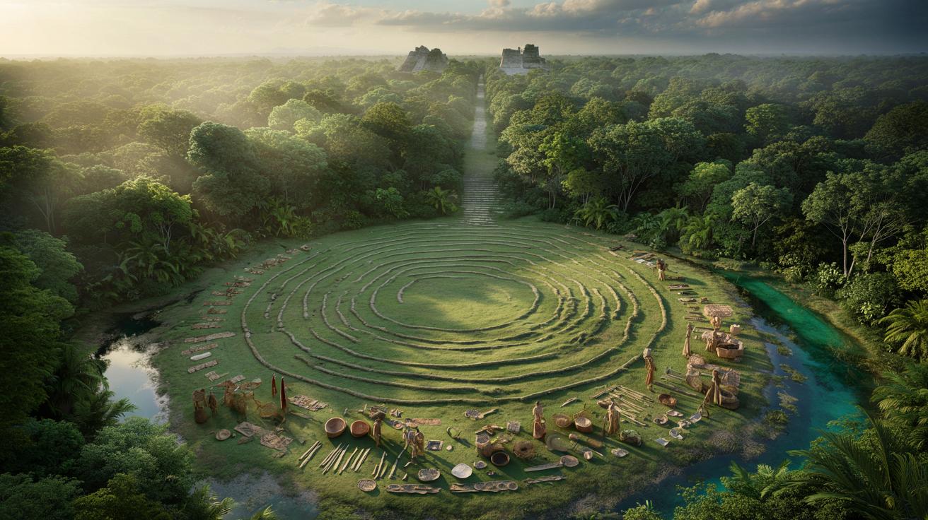 Tajemnicze kręgi w dżungli Jukatanu odsłaniają sieć targów Majów