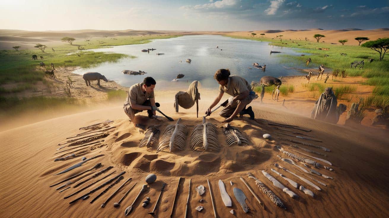 Tajna strefa Sahary: pod piaskiem odkryto gigantyczne cmentarzysko sprzed 10 tys. lat