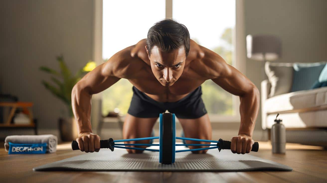 Tani gadżet z Decathlonu na brzuch: sprzęt 2 w 1 za 16,99 zł