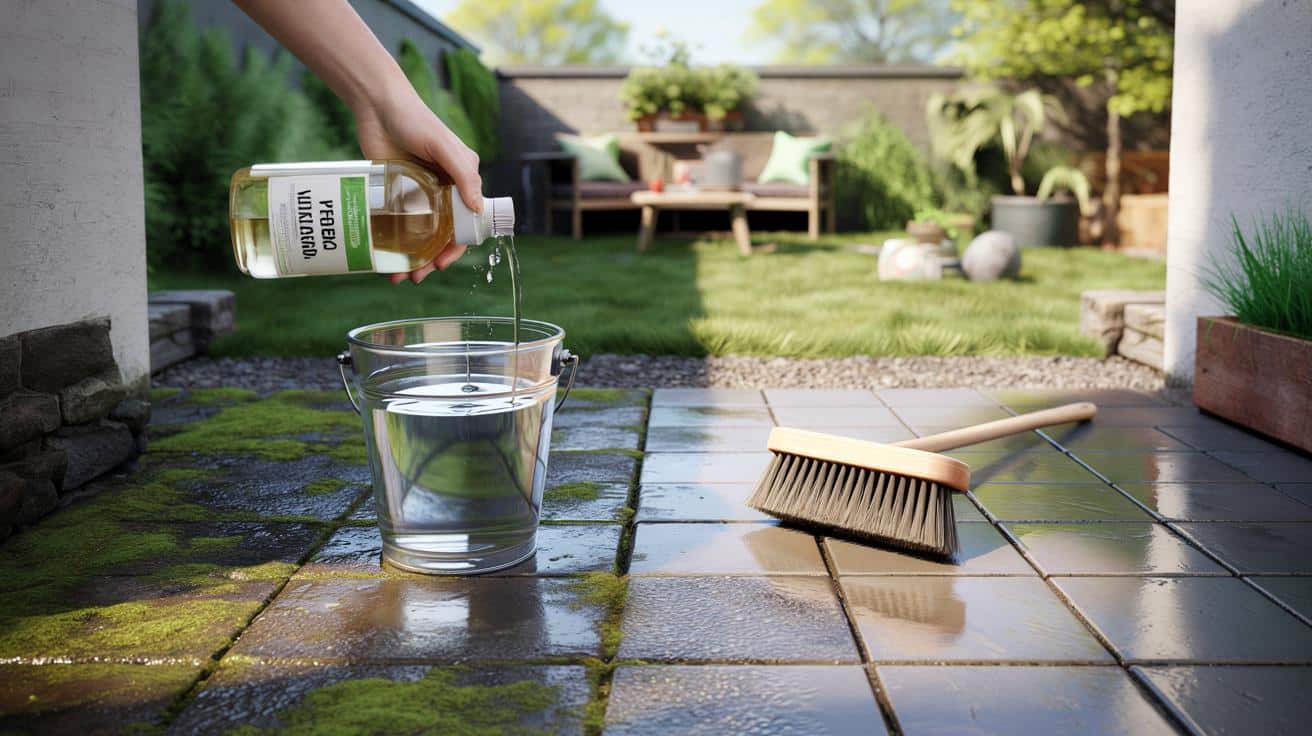 Tani produkt z kuchennej szafki wyczyścił taras z mchu w godzinę