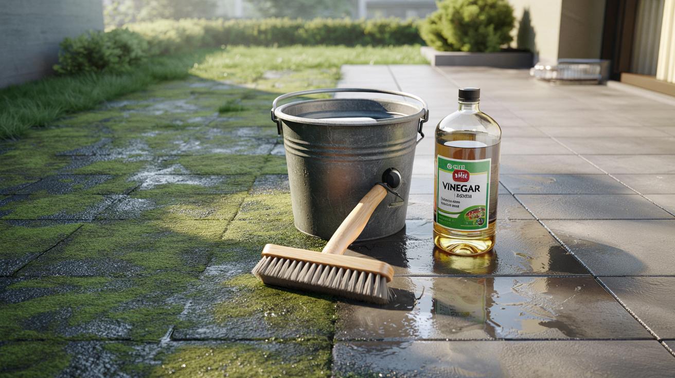 Tani produkt z kuchni wyczyścił taras z mchu w godzinę, bez myjki