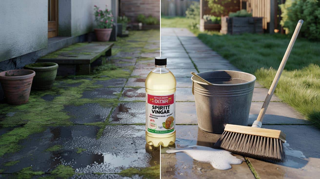 Tani trik na śliski taras: ten kuchenny produkt czyści mech w godzinę