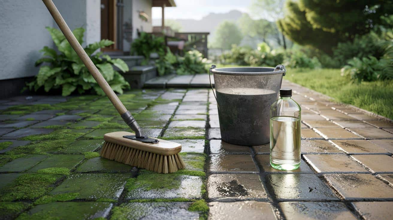 Tani trik z kuchni czyści zielony taras w godzinę – bez myjki