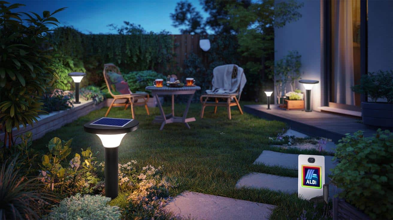 Tanie solarne lampy z Aldi zmieniają ogród w przytulny wieczorny azyl