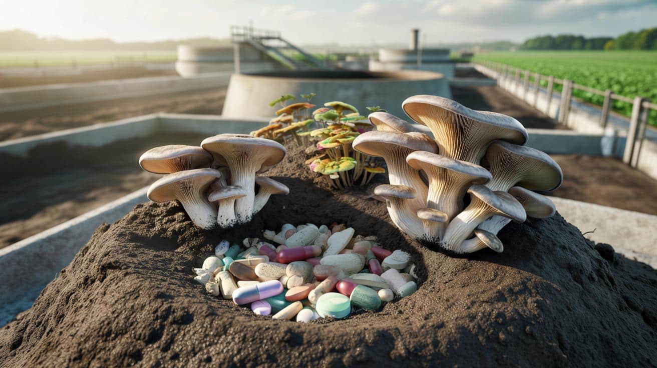 Te grzyby jedzą antydepresanty. Naukowcy chcą oczyścić z nich nawozy z oczyszczalni