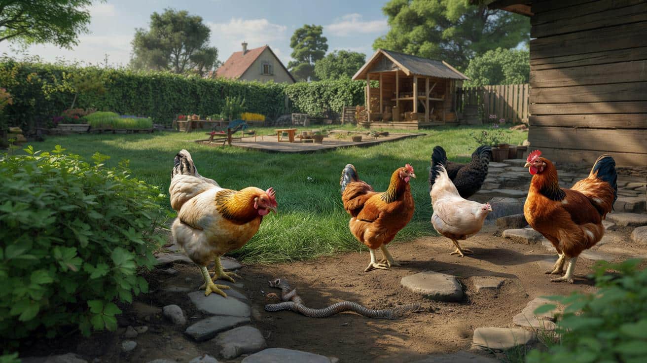 Te kury robią porządek z żmijami w ogrodzie. Rolnicy je uwielbiają