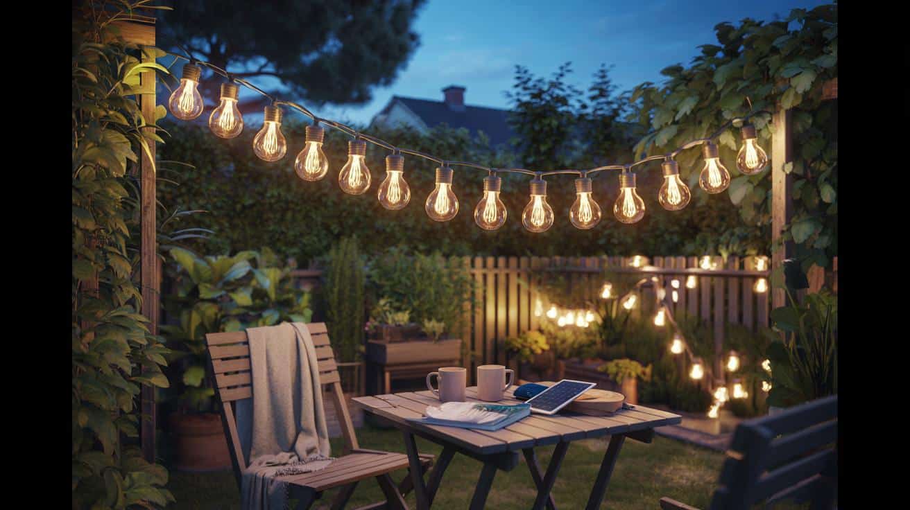 Te lampki solarne za grosze robią z ogrodu przytulny azyl