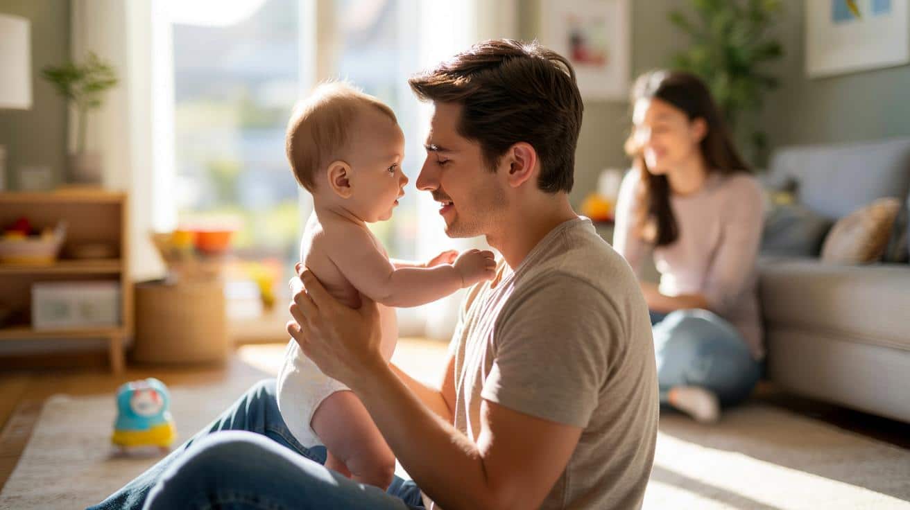 Te proste gesty ojca w pierwszym roku życia wzmacniają zdrowie dziecka