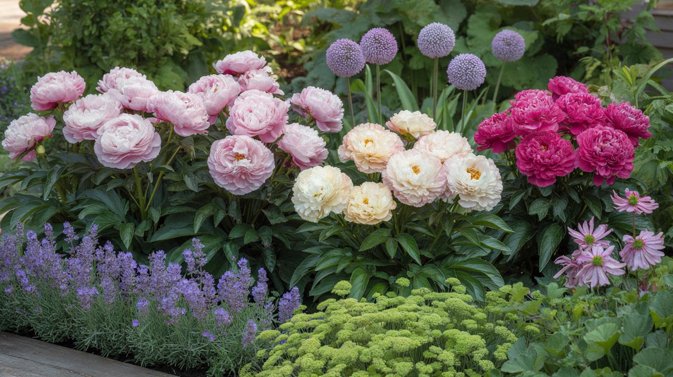 Te rośliny posadź obok piwonii, a rabata wystrzeli kolorami