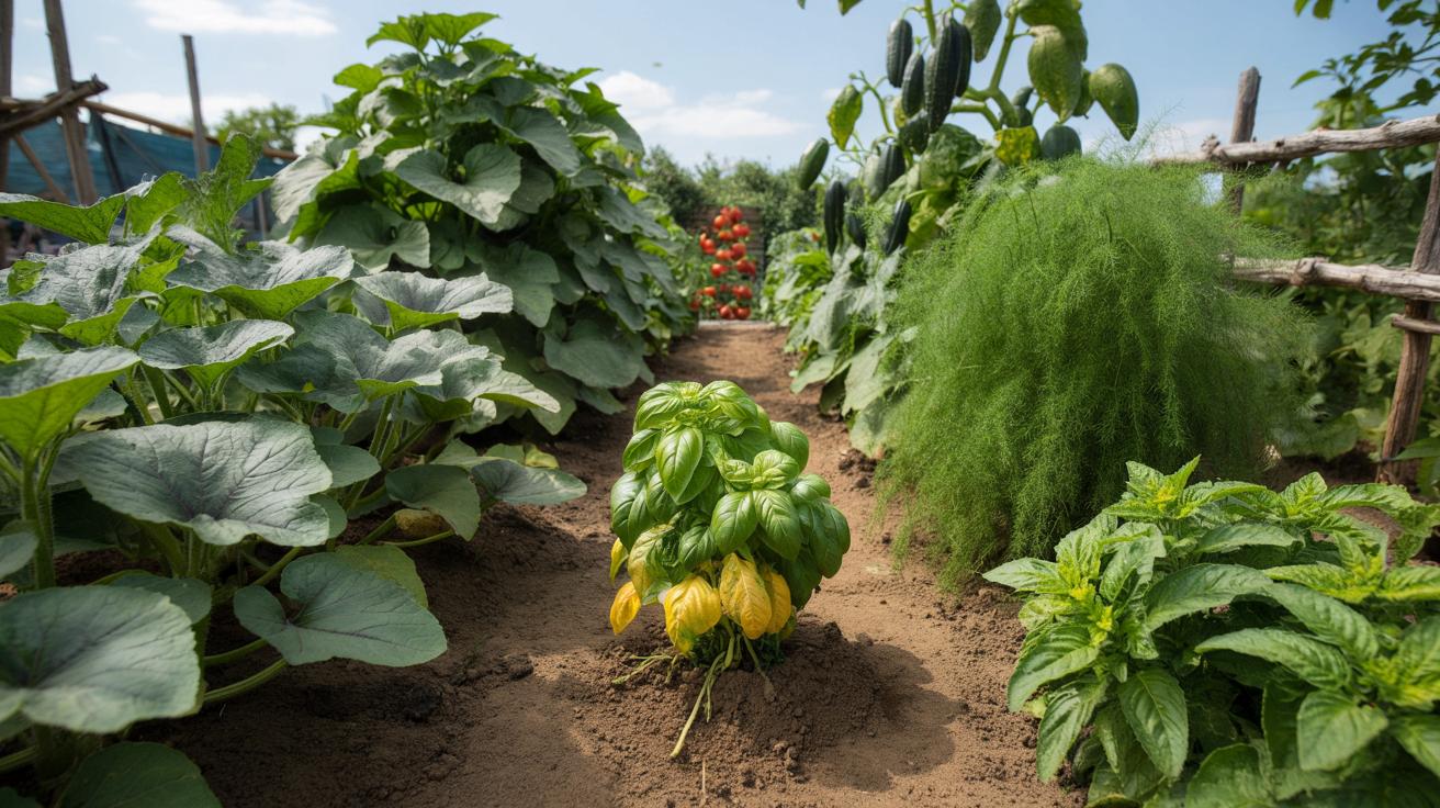 Te zioła i warzywa szkodzą bazylii w grządce: unikaj tych duetów