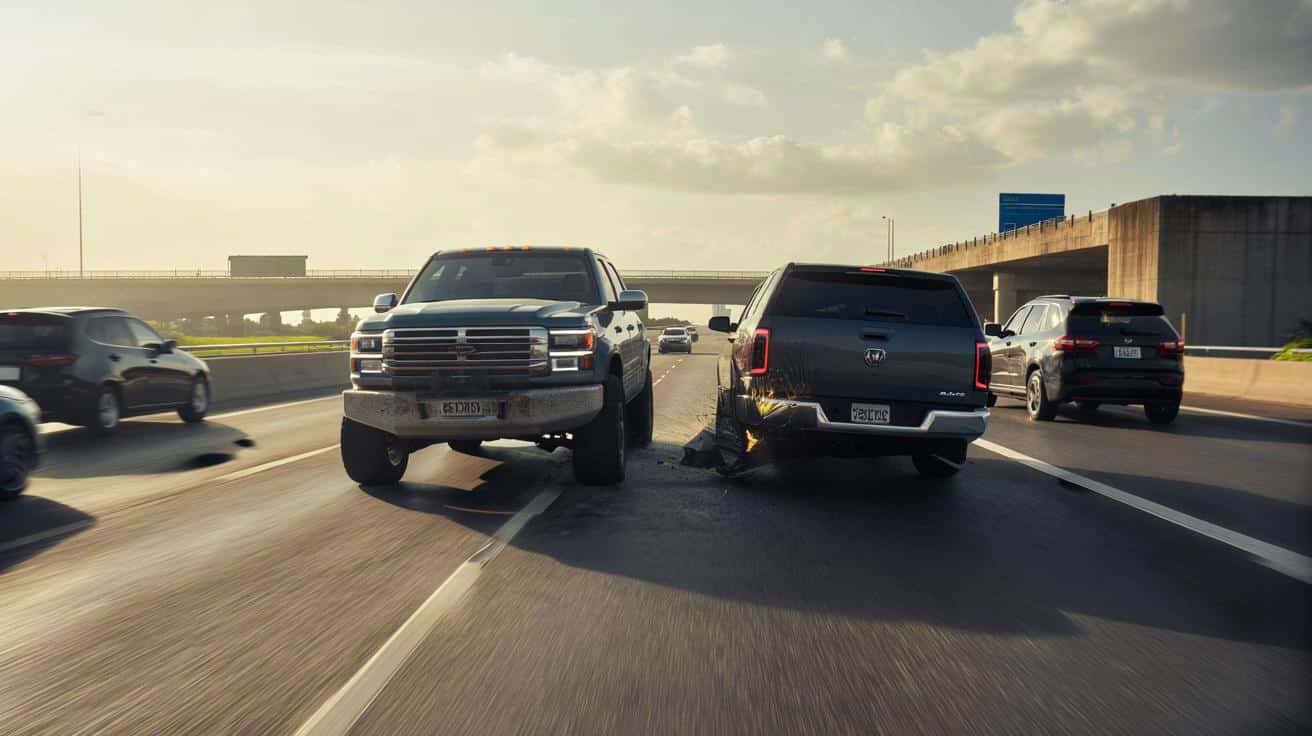 Teksańczyk zatrzymuje pędzące auto swoim pick-upem. Nagranie mrozi krew w żyłach