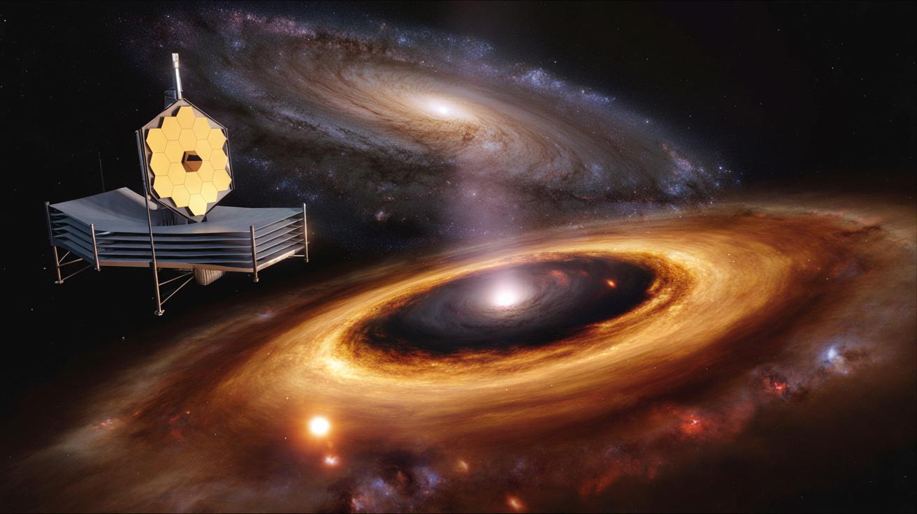 Teleskop James-Webb prześwietla zakurzone serce pobliskiej galaktyki