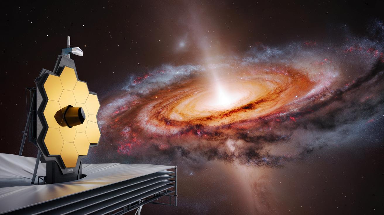 Teleskop James-Webb rozdziera pył wokół aktywnej galaktyki blisko Ziemi