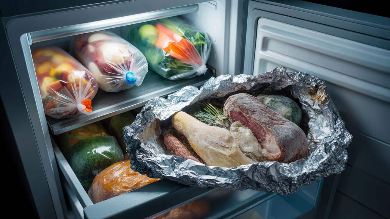 Ten błąd przy mrożeniu z folią aluminiową zniszczy twoje jedzenie