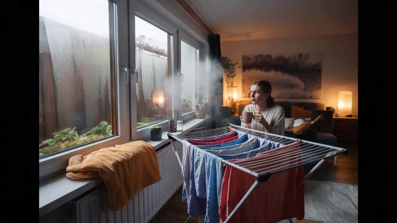 Ten błąd przy suszeniu prania w domu może zwiększać wilgotność powietrza