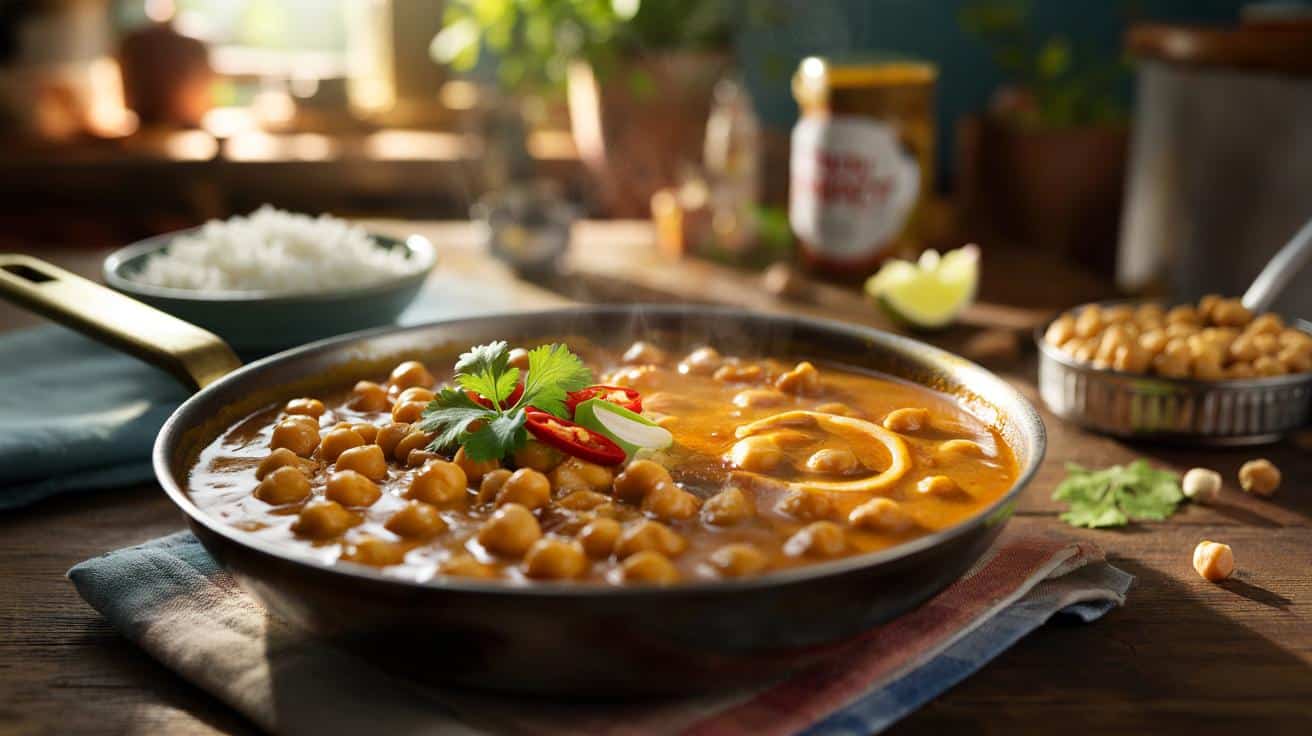 Ten błyskawiczny curry z ciecierzycy ratuje kolację w 20 minut