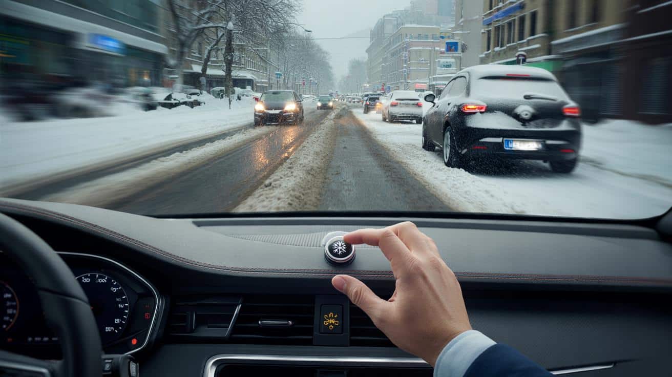 Ten dyskretny przycisk w aucie ratuje nerwy na śniegu. Kierowcy go ignorują
